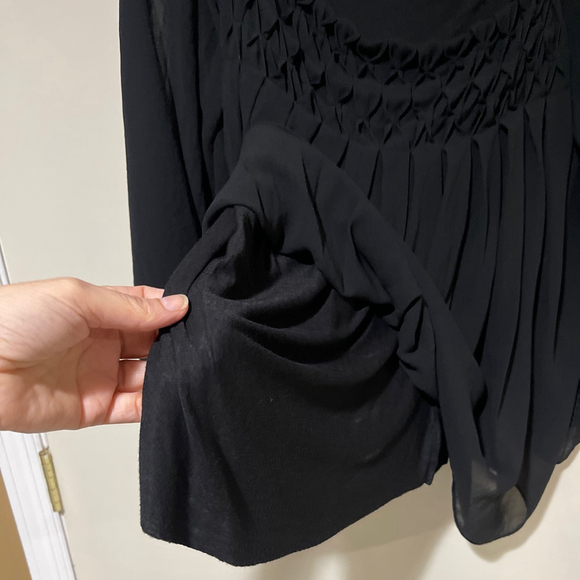 Bailey 44 Black Long Sleeve Blouse - Women's Medium - Picture 7 of 9